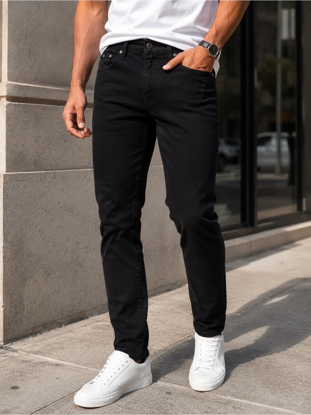 Calvin Klein Jeans Men’s 31x30 Slim Fit Black Stretch Denim Pants